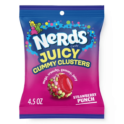 NERDS JUICY Gummy Clusters Strawberry Punch (USA) 127g