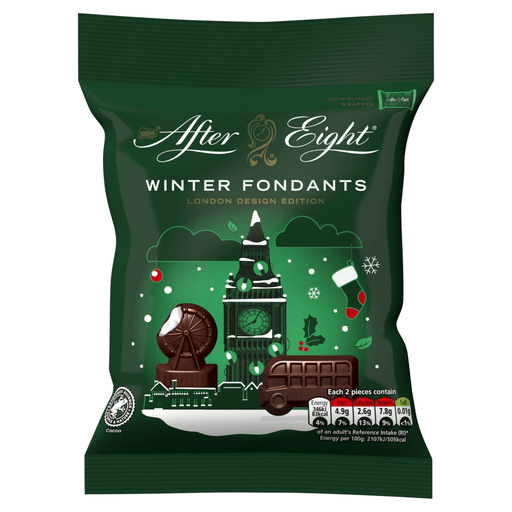 Nestle After Eight Winter Fondants Dark Mint Chocolate Bag 57g