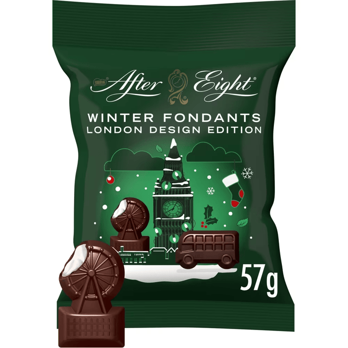 Nestle After Eight Winter Fondants Dark Mint Chocolate Bag 57g