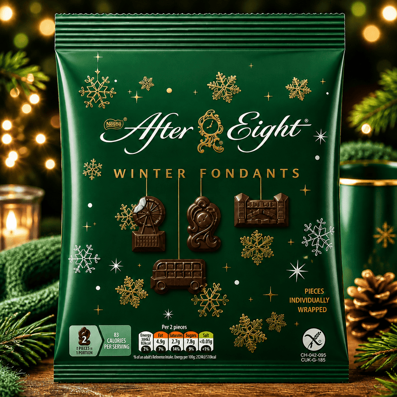 Nestle After Eight Winter Fondants Dark Mint Chocolates Bag 57g