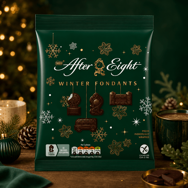 Nestle After Eight Winter Fondants Dark Mint Chocolates Bag 57g