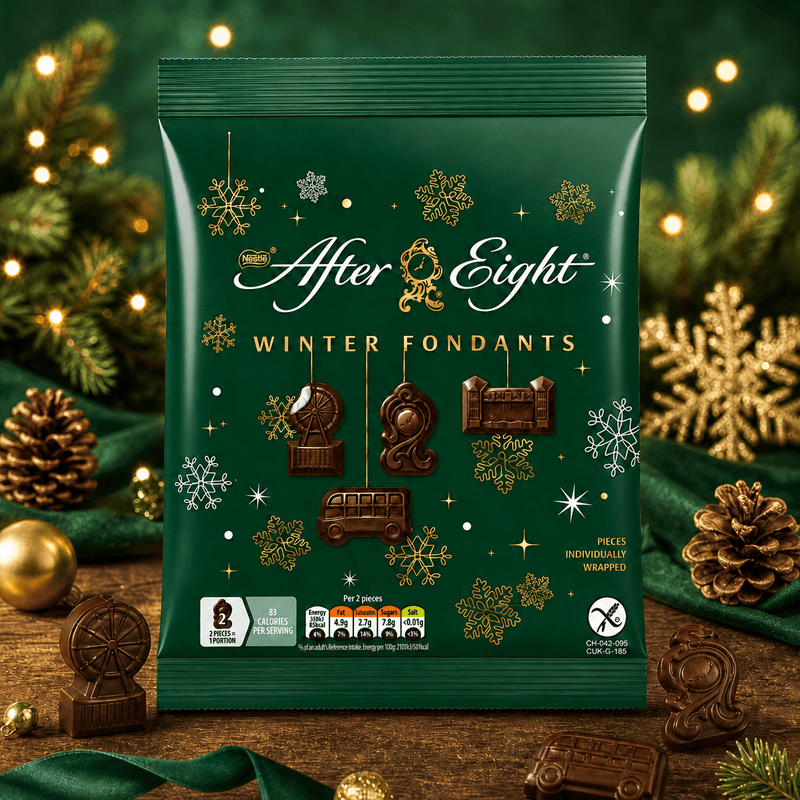 Nestle After Eight Winter Fondants Dark Mint Chocolates Bag 57g