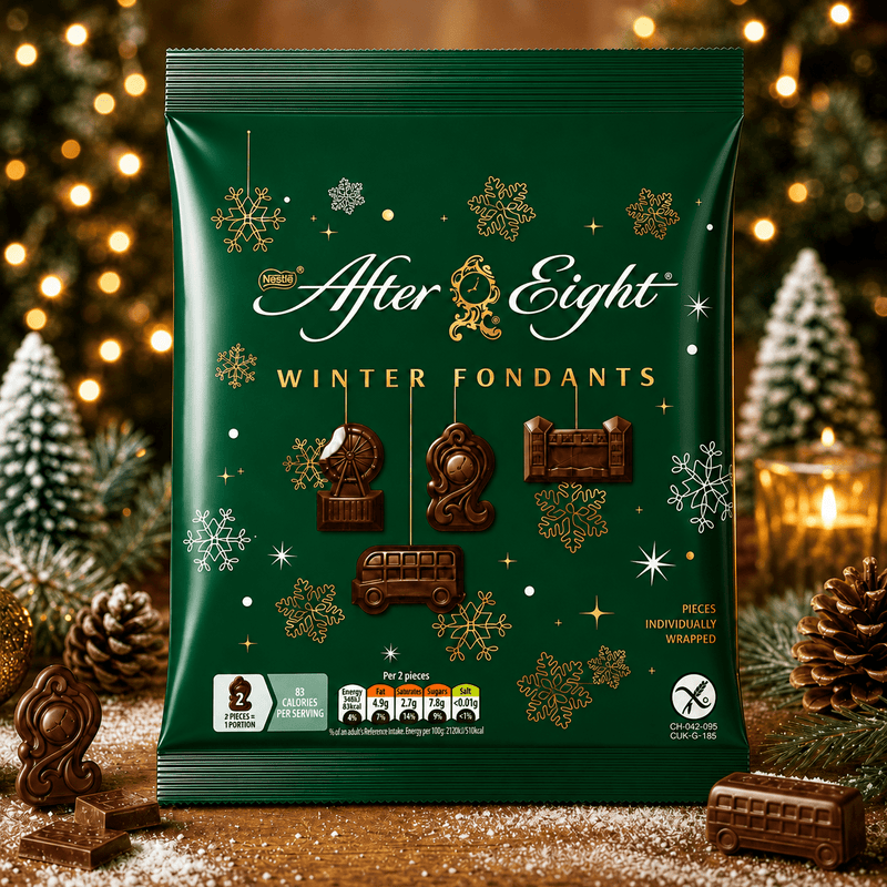 Nestle After Eight Winter Fondants Dark Mint Chocolates Bag 57g