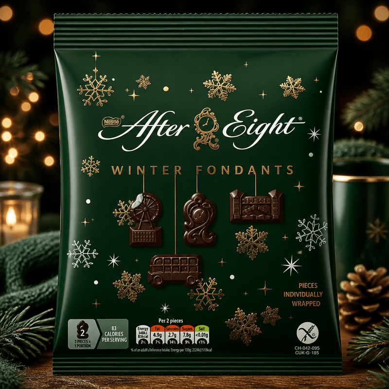 Nestle After Eight Winter Fondants Dark Mint Chocolates Bag 57g