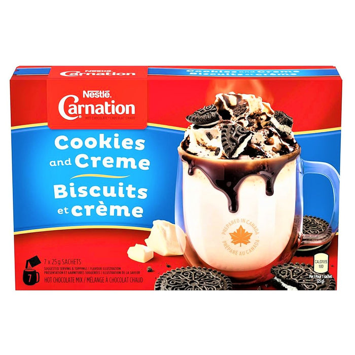 Nestle Carnation Cookies & Creme Hot Chocolate Mix (CANADA) 7x25 g - Happy Candy UK LTD