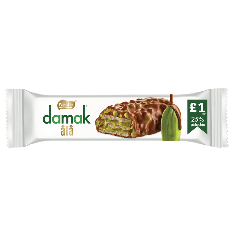 Nestle Damak Ala Milk Chocolate Pistachio Wafer Bar 30g