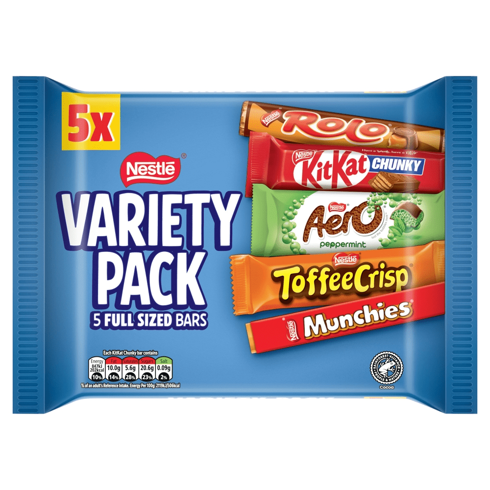Nestle Variety Milk Chocolate Bar Multipack 218g — Happy Candy UK LTD