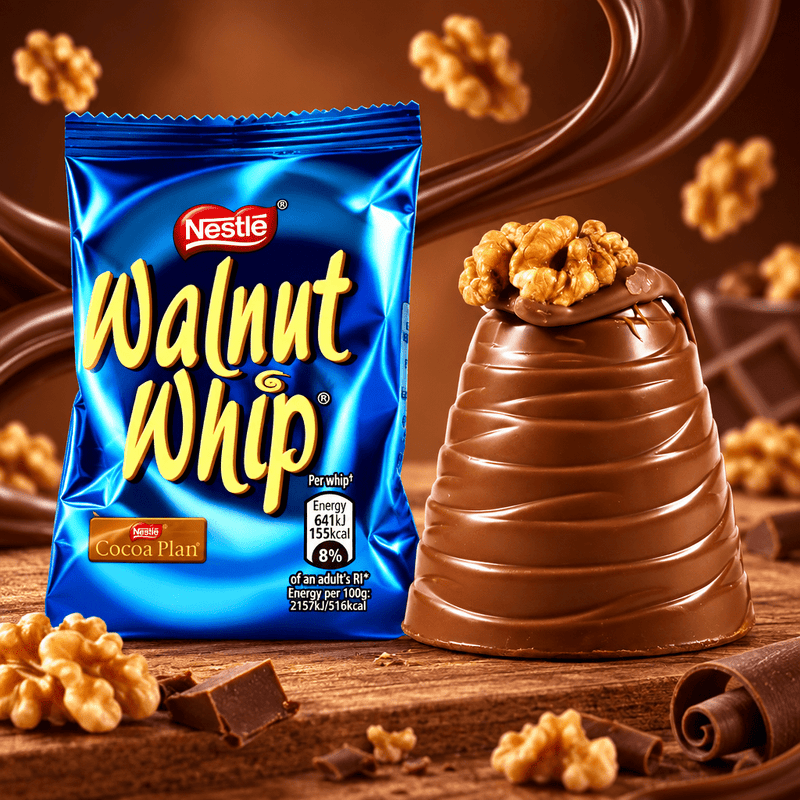 Nestle Walnut Whip Milk Chocolate Multipack (6x30) 180g