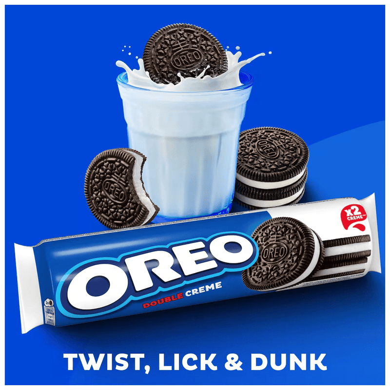 Oreo Double Creme Cookie Chocolate Sandwich Biscuits 157g