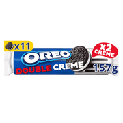 Oreo Double Creme Cookie Chocolate Sandwich Biscuits 157g