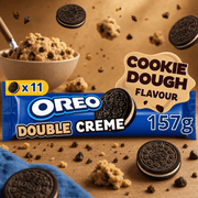 Oreo Double Creme COOKIE DOUGH Cocoa Sandwich Biscuits 157g