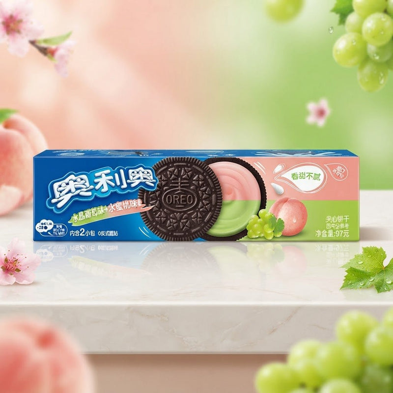 Oreo Grape & Peach Sandwich Cookies (CHINA) 97g
