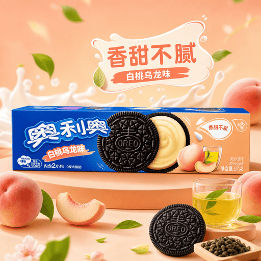 Oreo PEACH & OOLONG Sandwich Cookies (CHINA) 97g