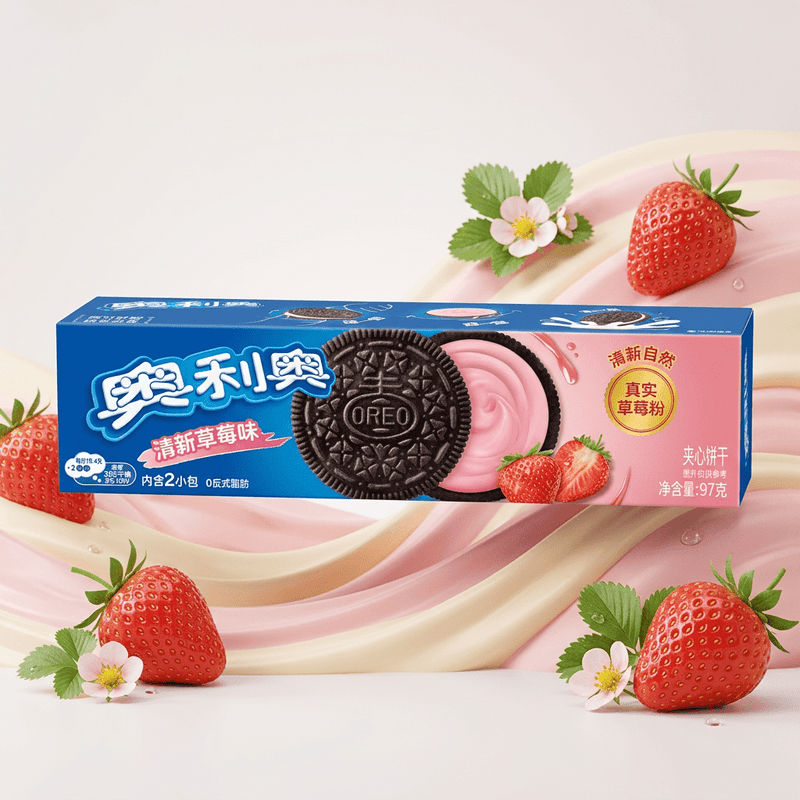 Oreo STRAWBERRY Sandwich Cookies (CHINA) 97g