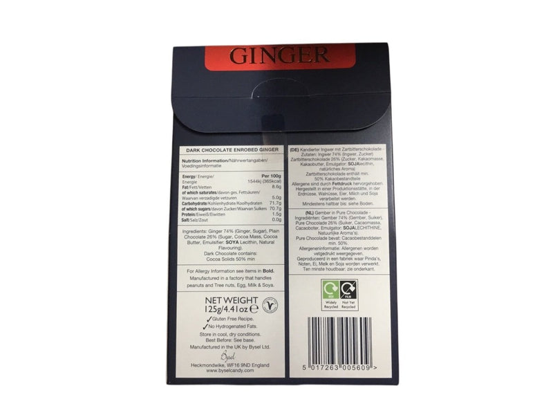 Pappadakis Dark Chocolate Stem Ginger Gift Box 125g - Happy Candy UK LTD