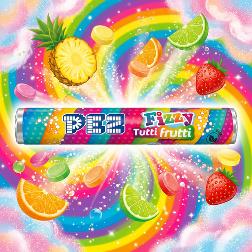Pez Giant Fizzy Tutti Frutti Roll 42g
