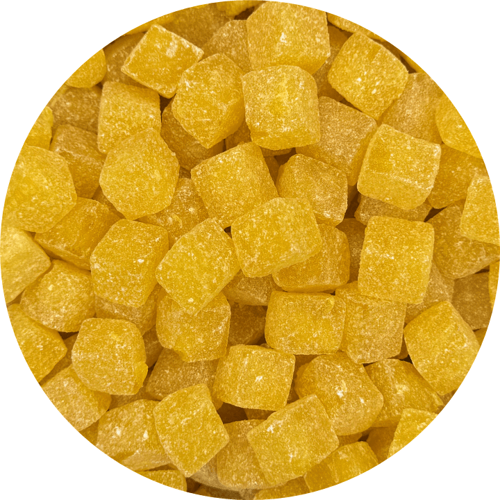 Pineapple Cubes Chewy Centres - Happy Candy UK LTD