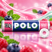POLO Sugar Free Berry Mint Flavour Roll 33.4g