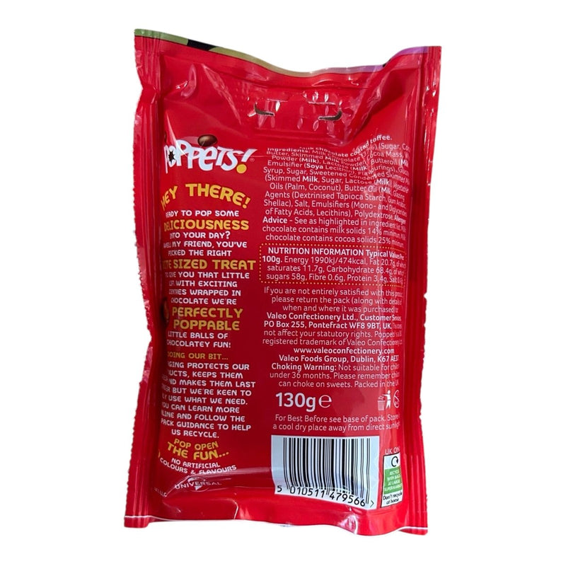 Poppets Original Toffee Sharing Pouch 120g - Happy Candy UK LTD