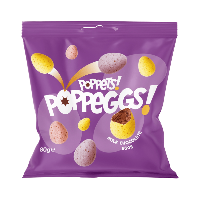 Poppets Poppeggs Milk Chocolate Eggs 80g