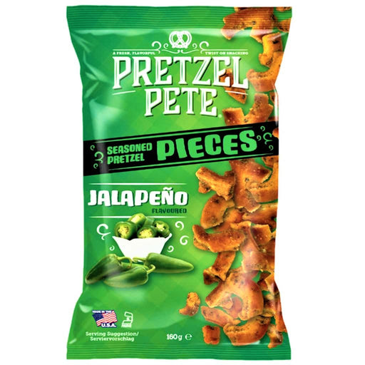 Pretzel Pete Jalapeno Pretzel Pieces (USA) 160g - Happy Candy UK LTD