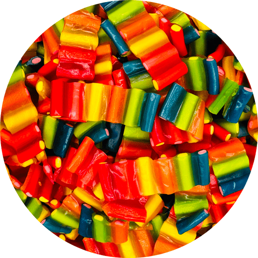Rainbow Liquorice Fondant PEELABLE Cartridges - Happy Candy UK LTD