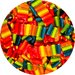 Rainbow Liquorice Fondant PEELABLE Cartridges - Happy Candy UK LTD
