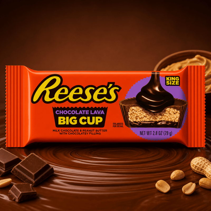 Reese's Milk Chocolate and Peanut Butter Big Cup LAVA King Size 79g