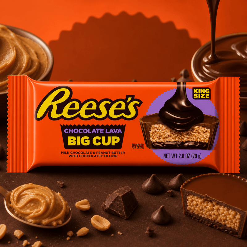 Reese's Milk Chocolate and Peanut Butter Big Cup LAVA King Size 79g