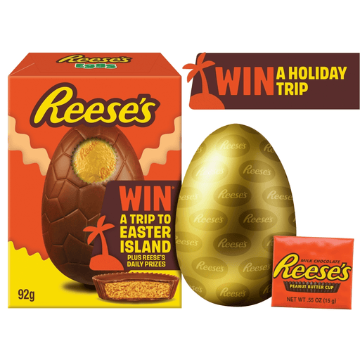 Reese's Milk Chocolate Small Hollow Easter Egg with Reese's Peanut Butter Cup 92g
