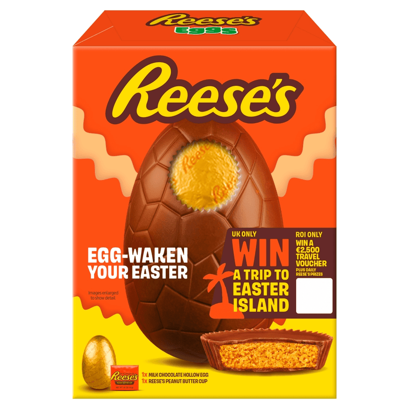 Reese's Milk Chocolate Small Hollow Easter Egg with Reese's Peanut Butter Cup 92g