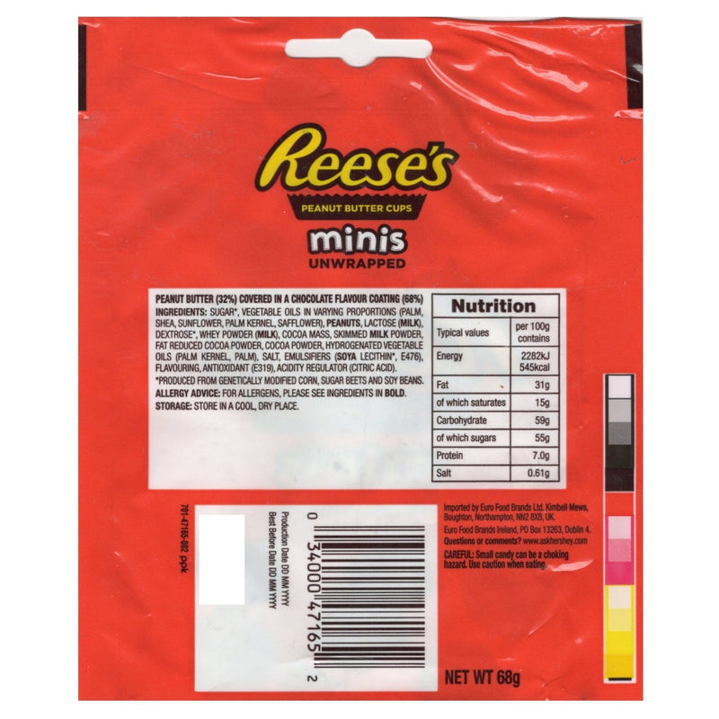 Reese's Peanut Butter Cups Minis Bag 68g