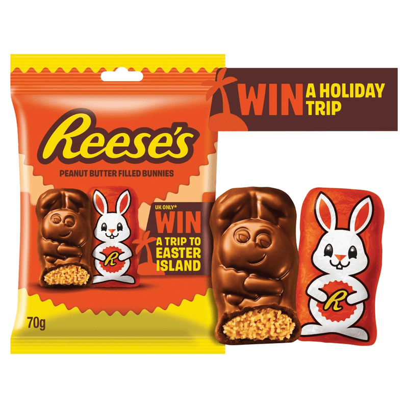Reese's Peanut Butter Filled Mini Bunnies 7 Pack 70g