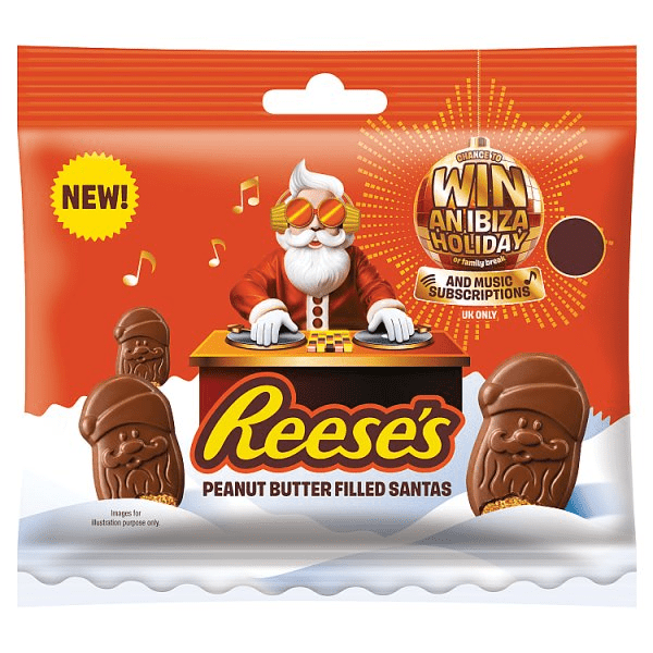 Reese's Peanut Butter Filled Santas Treat Bag 55g