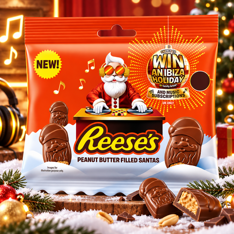 Reese's Peanut Butter Filled Santas Treat Bag 55g