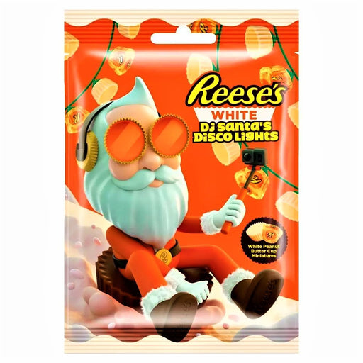 Reese's Peanut Butter Miniatures White DJ Santa Lights Bag 62g - Happy Candy UK LTD