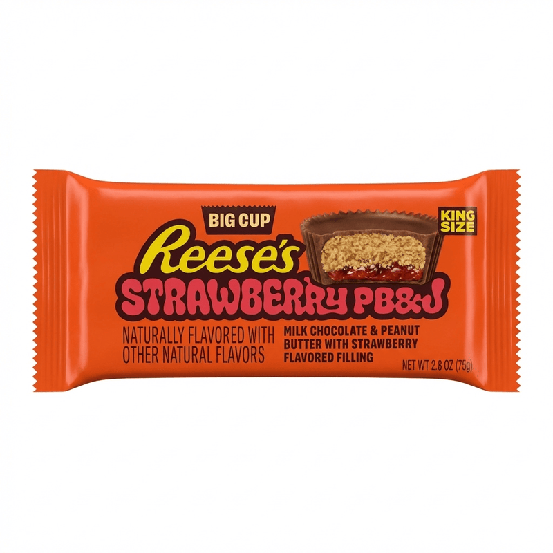 Reese's Strawberry Peanut Butter & Jelly Big Cup King Size (USA) 79g