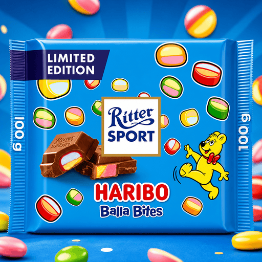 Ritter Sport Limited Edition Haribo Balla Bites 100g