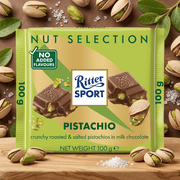 Ritter Sport Pistachio Milk Chocolate Bar 100g