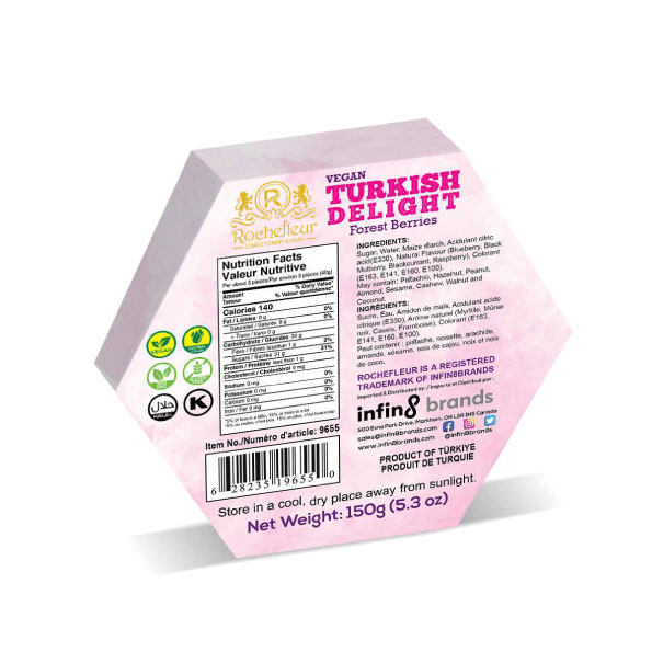 Rochefleur Turkish Delight (TURKISH IMPORT) Forest Berries 150g