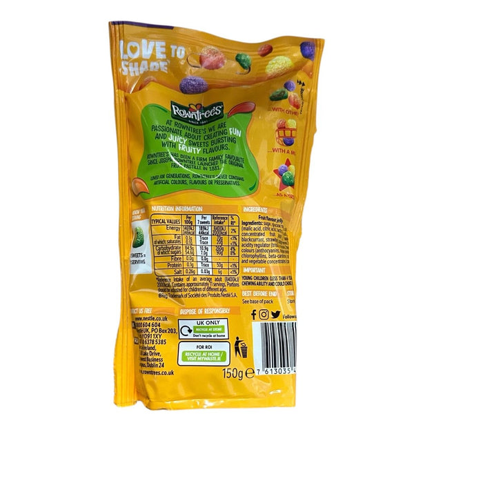 Rowntree's Fruit Gums Sweets Share Bag 120g - Happy Candy UK LTD
