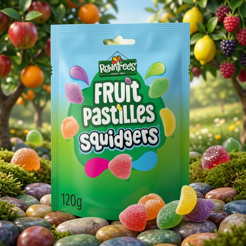 Rowntree's Fruit Pastilles Squidgers Sweets Sharing Bag 120g