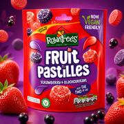 Rowntree's Fruit Pastilles Strawberry & Blackcurrant Sharing Pouch 143g