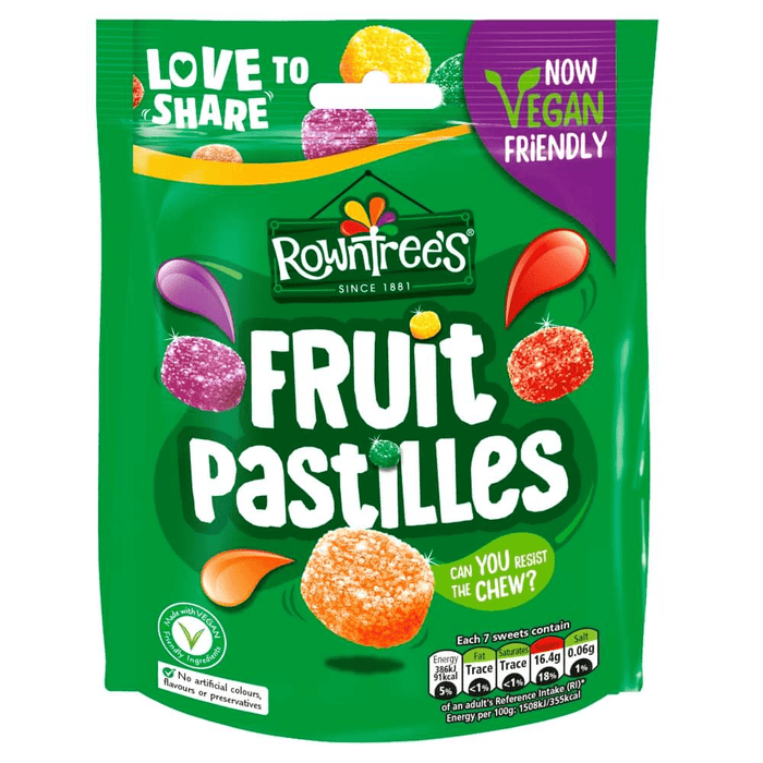 Rowntree's Fruit Pastilles Sweets Sharing Bag 143g