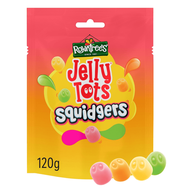 Rowntree's Jelly Tots Squidgers Sweets Sharing Bag 120g - Happy Candy UK LTD