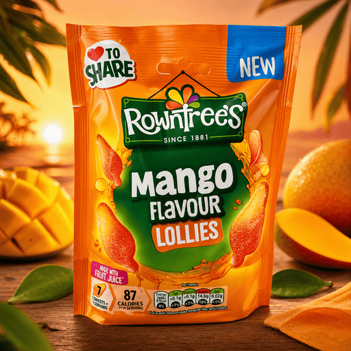 Rowntree's Mango Flavour Lollies Sweets Bag 130g