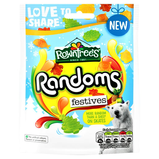 Rowntree's Randoms FESTIVES Sweets Bag 130g - Happy Candy UK LTD