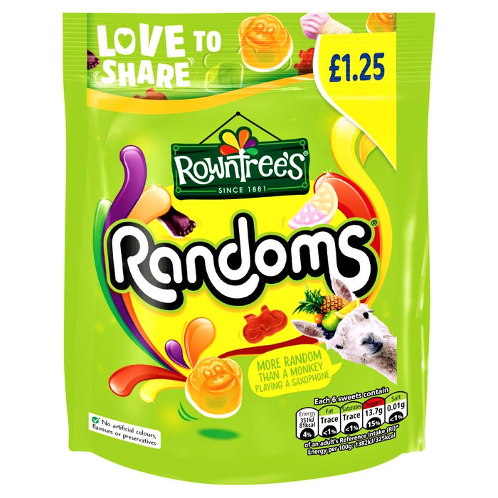 Rowntree's Randoms Sweets Share Bag 120g - Happy Candy UK LTD