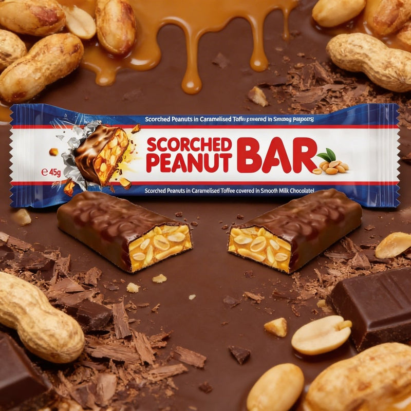SCORCHED PEANUT BAR (AUSTRALIAN) Milk Chocolate Bar 45g