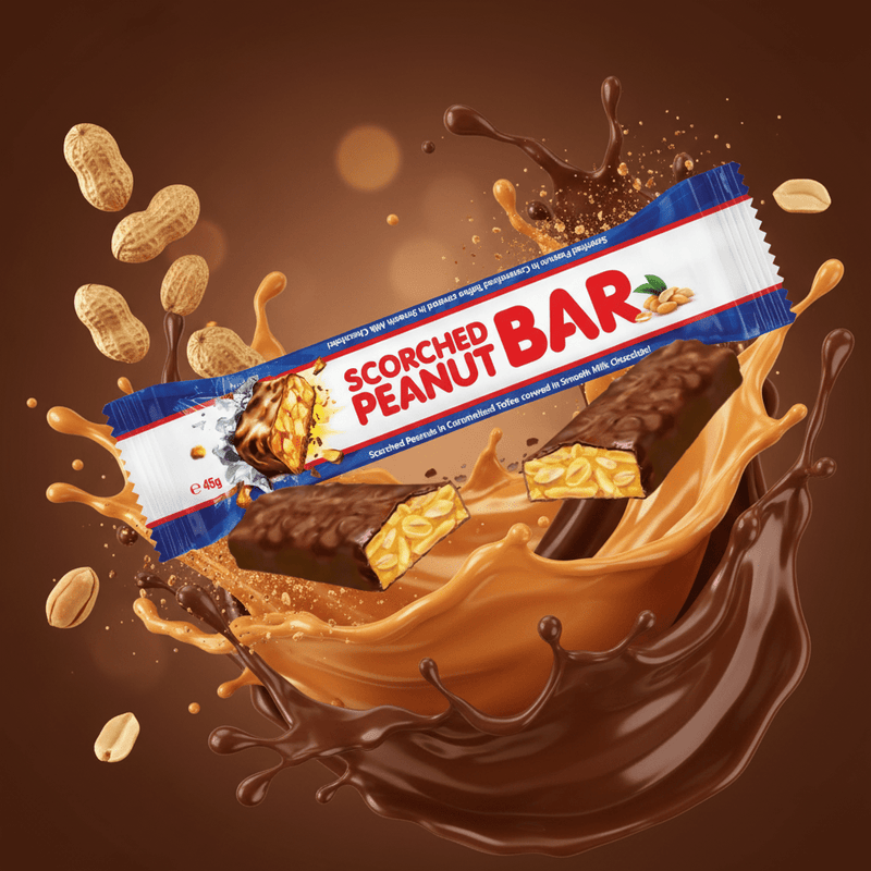 SCORCHED PEANUT BAR (AUSTRALIAN) Milk Chocolate Bar 45g